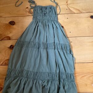 Free People - Taking Sides Maxi Dress Small - Sea Spray